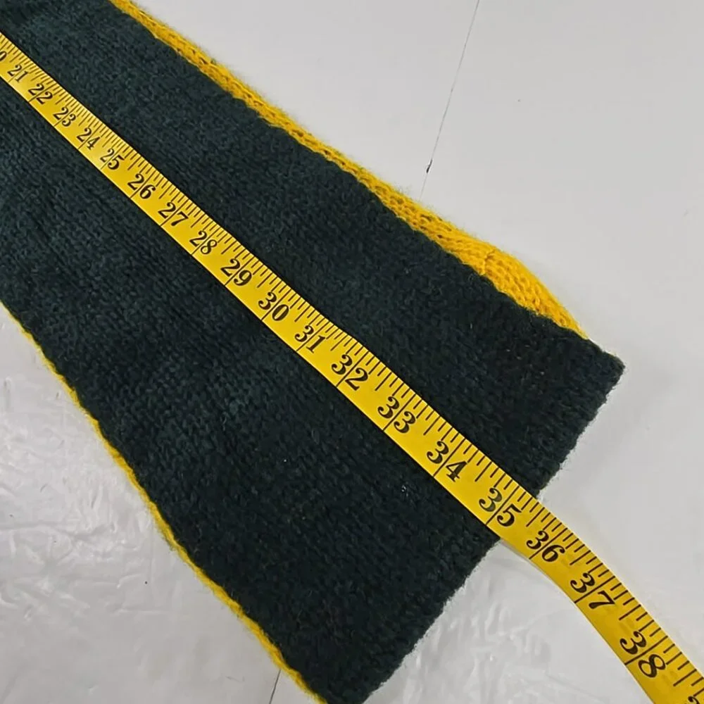 GREEN BAY PACKERS Infinity Scarf Football Team Knitted Green and Yellow Logo NFL